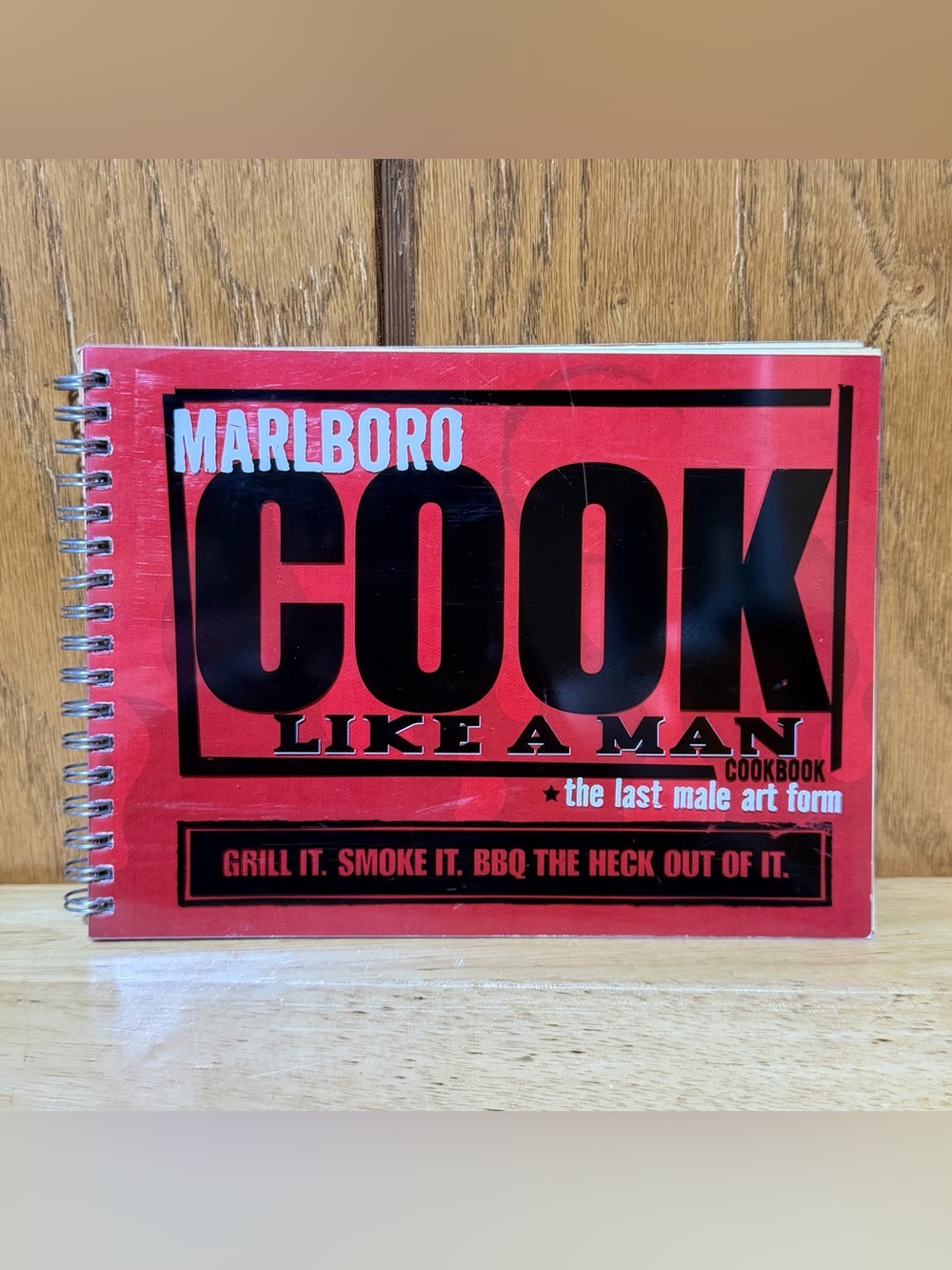 Vintage Marlboro Cook Like A Man Grill Smoke BBQ Meat Cookbook Phillip Morris